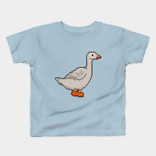 Pixelated Haute Couture Duck Kids T-Shirt